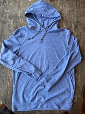 Rhoback Heathered Blue Men's Pullover Hoodie